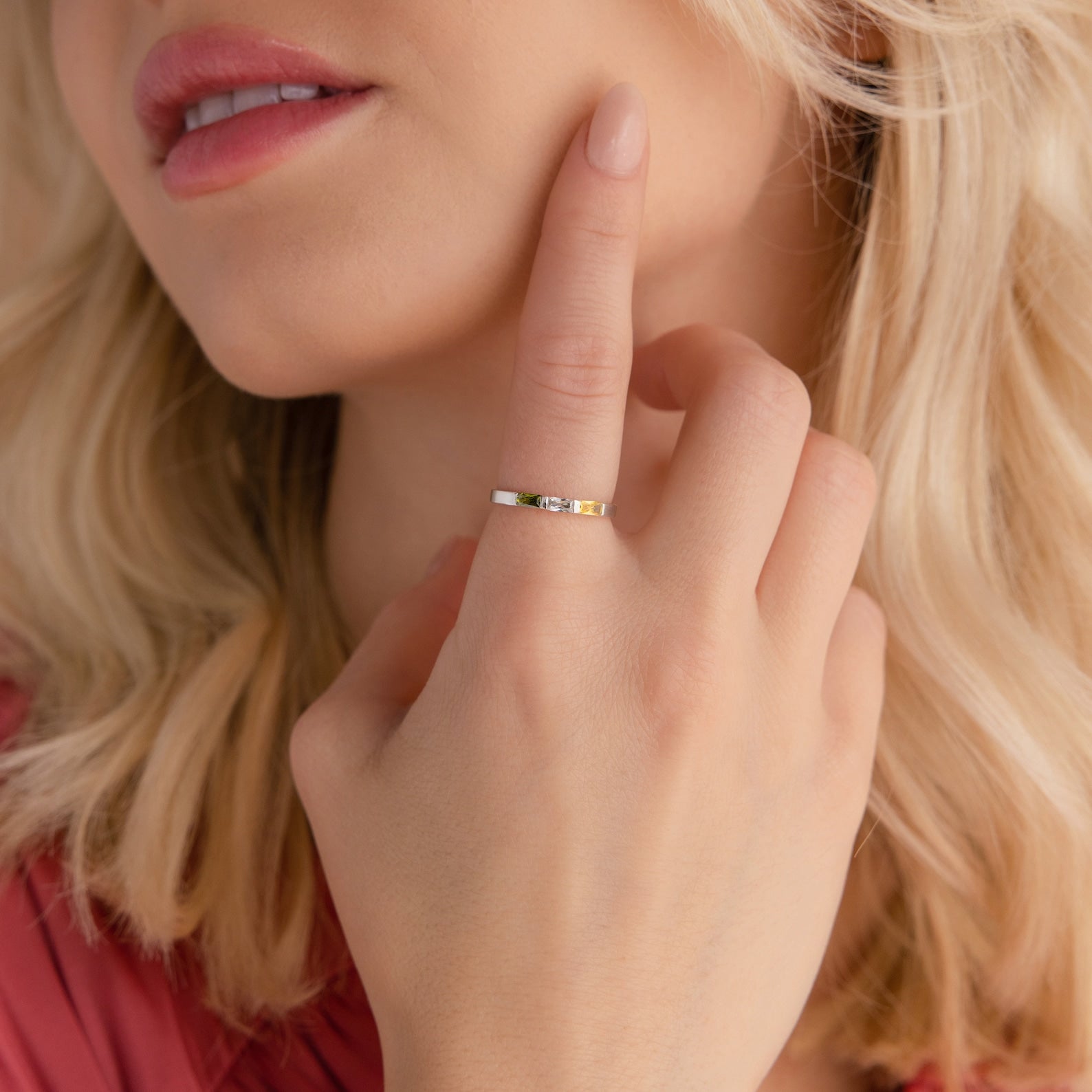 Baguette Ring Citrine - Charlotte | Linjer Jewelry